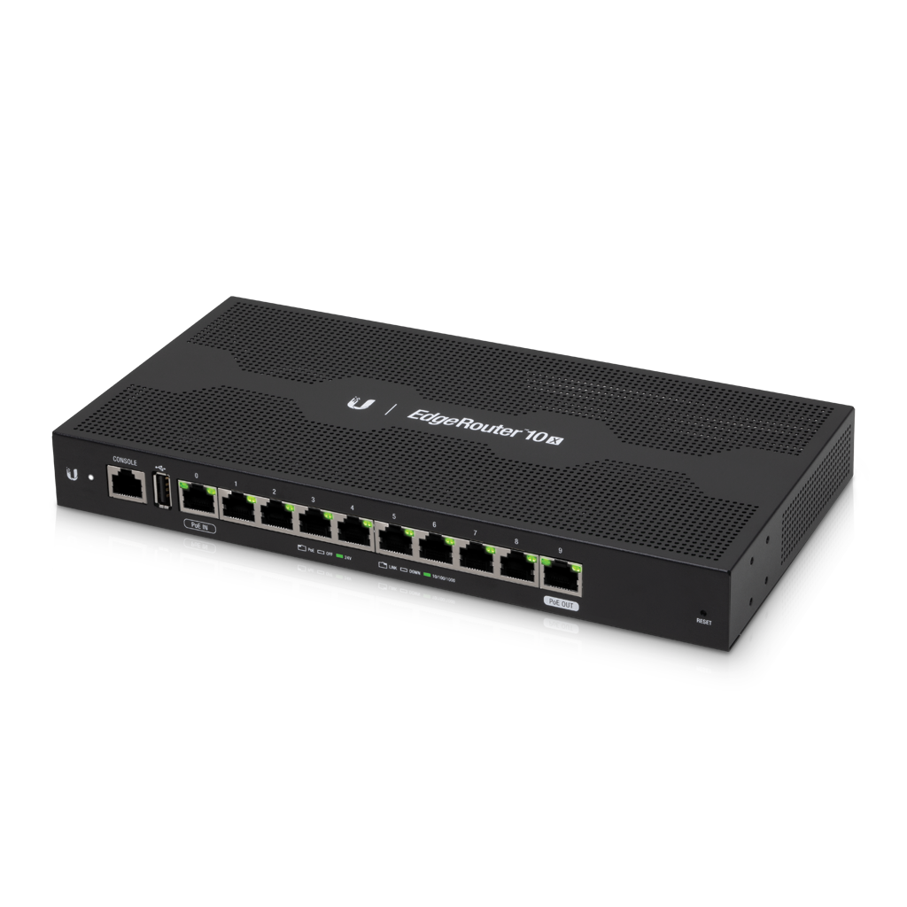 10-Port Gigabit Ethernet RJ45 Ubiquiti EdgeRouter 10X
